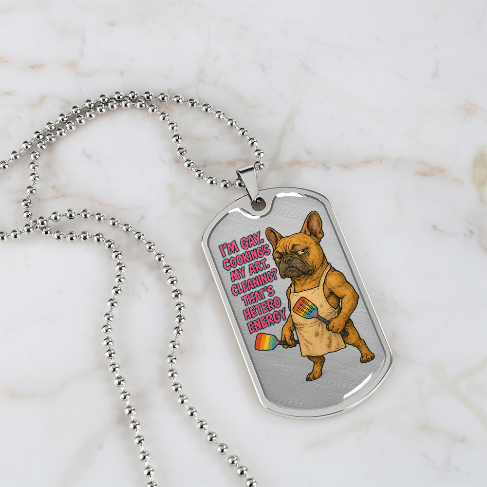 Pride Necklace Custom Name| Dog Tag Chain | Custom Dog Tag