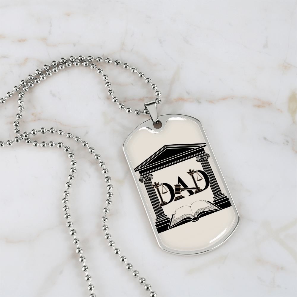 Father gift retirement personalized custom necklace fine jewelry
