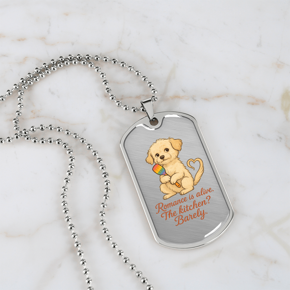 Pride Necklace Custom Name| Dog Tag Chain | Custom Dog Tag