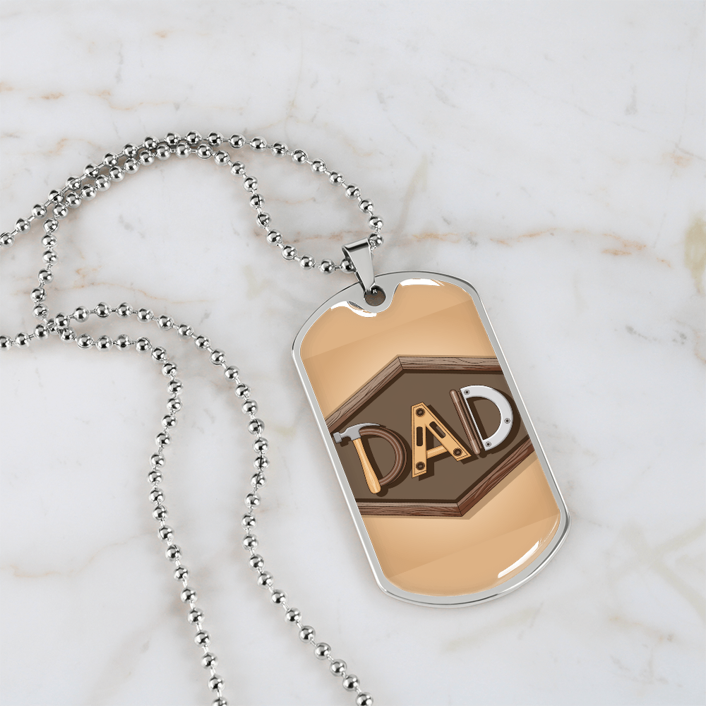 Father gift retirement personalized custom necklace fine jewelry