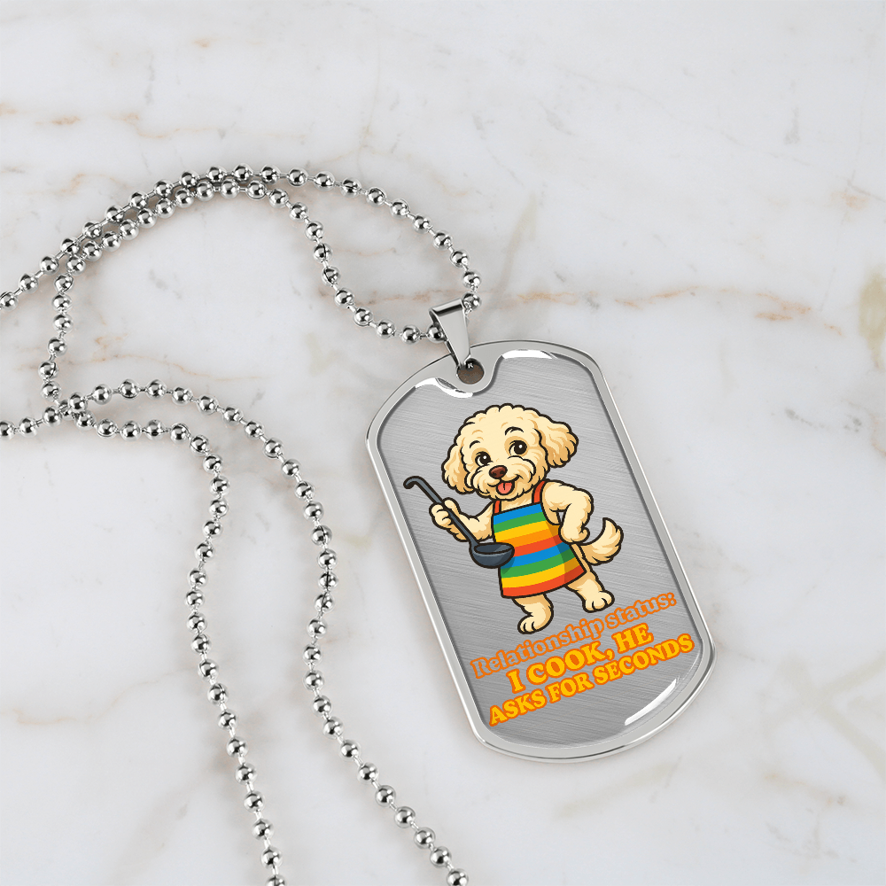 Pride Necklace Custom Name| Dog Tag Chain | Custom Dog Tag