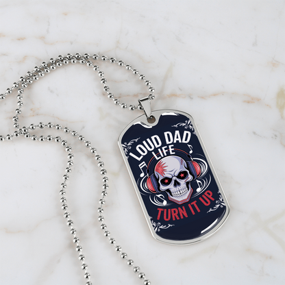 Father gift retirement custom tag necklace fine jewelry