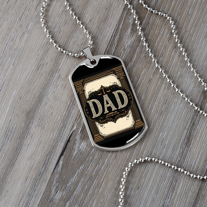 Father's Day Gift Custom Name Necklace| retirement personalized tag custom fine jewelry
