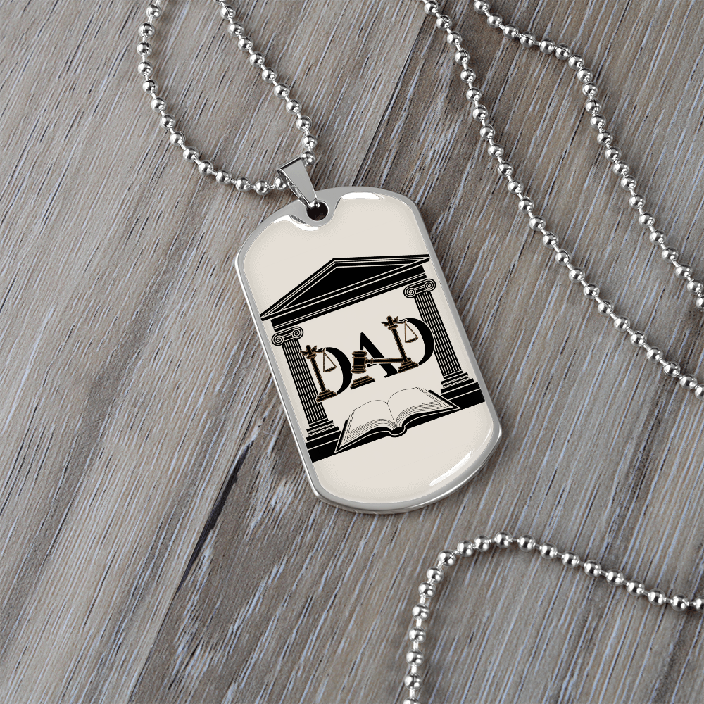 Father gift retirement personalized custom necklace fine jewelry
