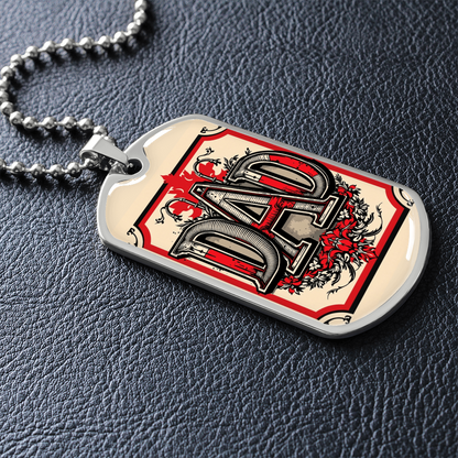 Father tag retirement gift personalized custom necklace fine jewelry