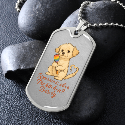 Pride Necklace Custom Name| Dog Tag Chain | Custom Dog Tag