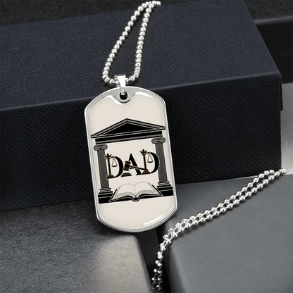 Father gift retirement personalized custom necklace fine jewelry