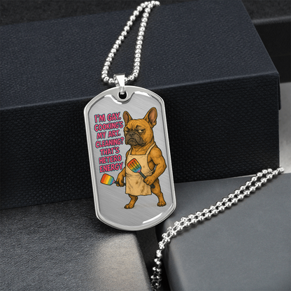 Pride Necklace Custom Name| Dog Tag Chain | Custom Dog Tag