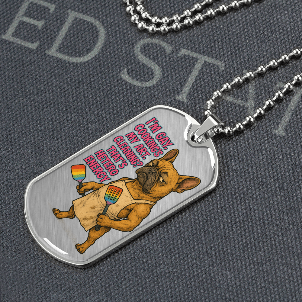 Pride Necklace Custom Name| Dog Tag Chain | Custom Dog Tag
