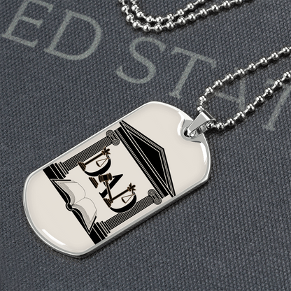 Father gift retirement personalized custom necklace fine jewelry