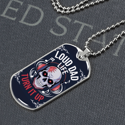 Father gift retirement custom tag necklace fine jewelry
