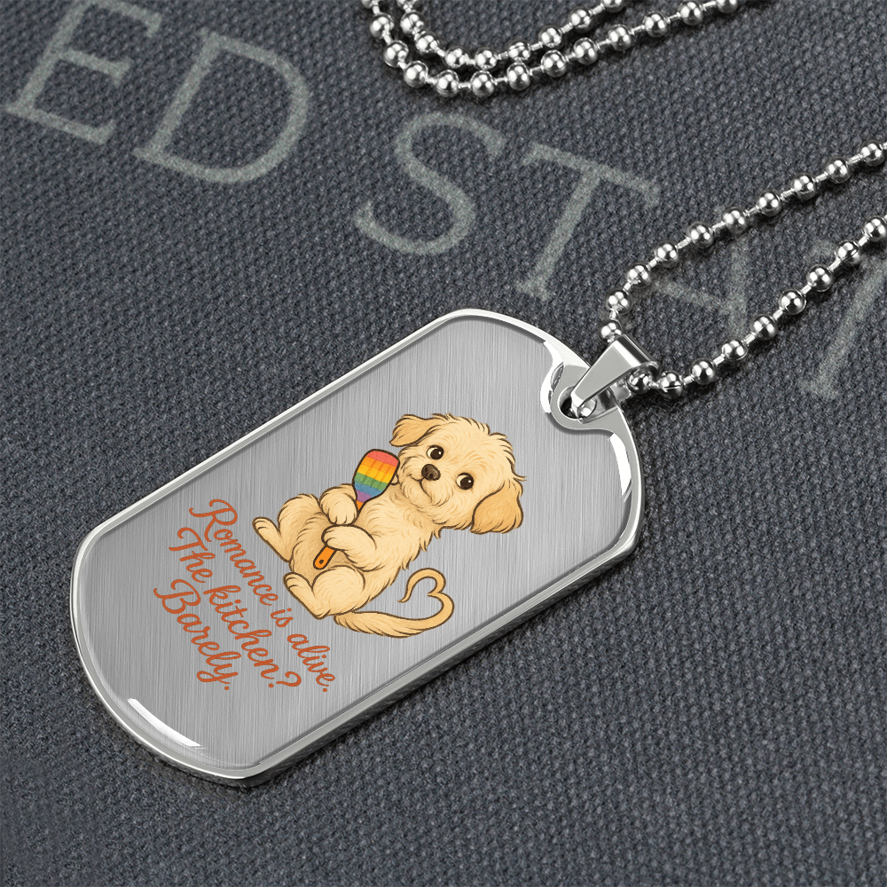 Pride Necklace Custom Name| Dog Tag Chain | Custom Dog Tag