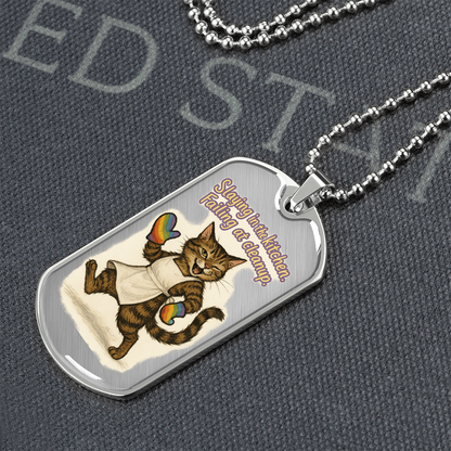 Pride Necklace Custom Name| Dog Tag Chain | Custom Dog Tag