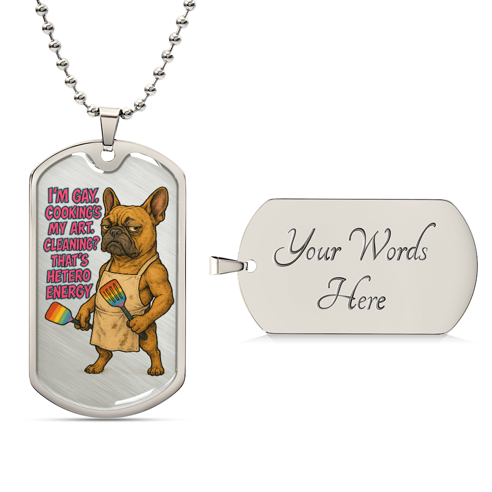 Pride Necklace Custom Name| Dog Tag Chain | Custom Dog Tag