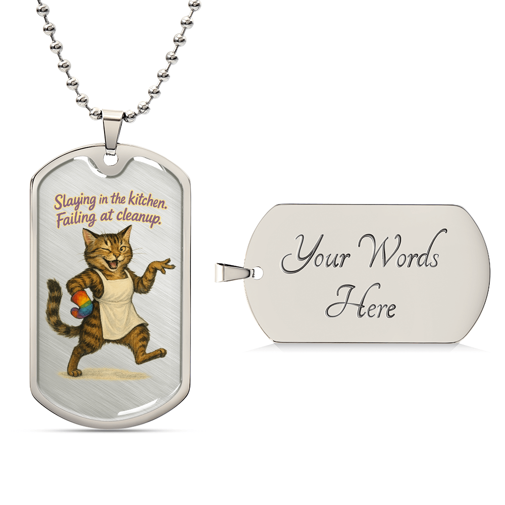 Pride Necklace Custom Name| Dog Tag Chain | Custom Dog Tag