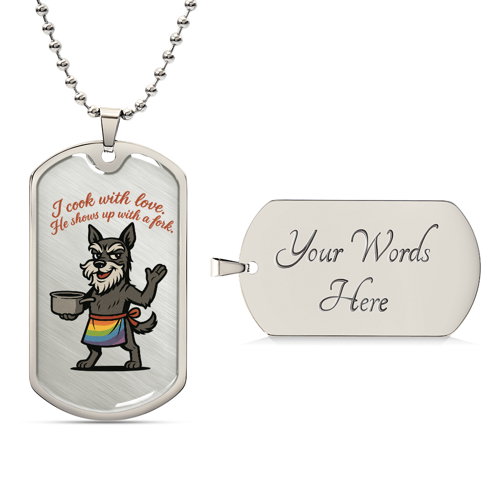 Pride Necklace Custom Name| Dog Tag Chain | Custom Dog Tag