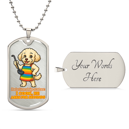 Pride Necklace Custom Name| Dog Tag Chain | Custom Dog Tag