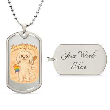 Pride Necklace Custom Name| Dog Tag Chain | Custom Dog Tag