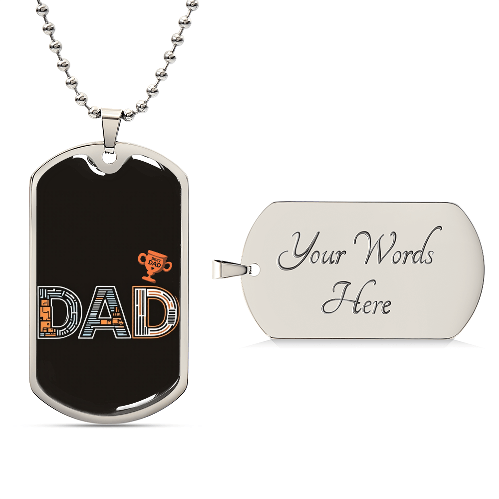 Father gift retirement personalized custom necklace fine jewelry