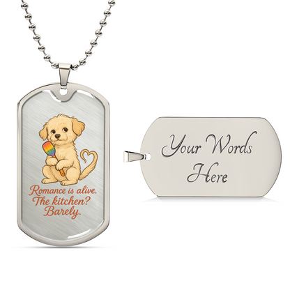 Pride Necklace Custom Name| Dog Tag Chain | Custom Dog Tag