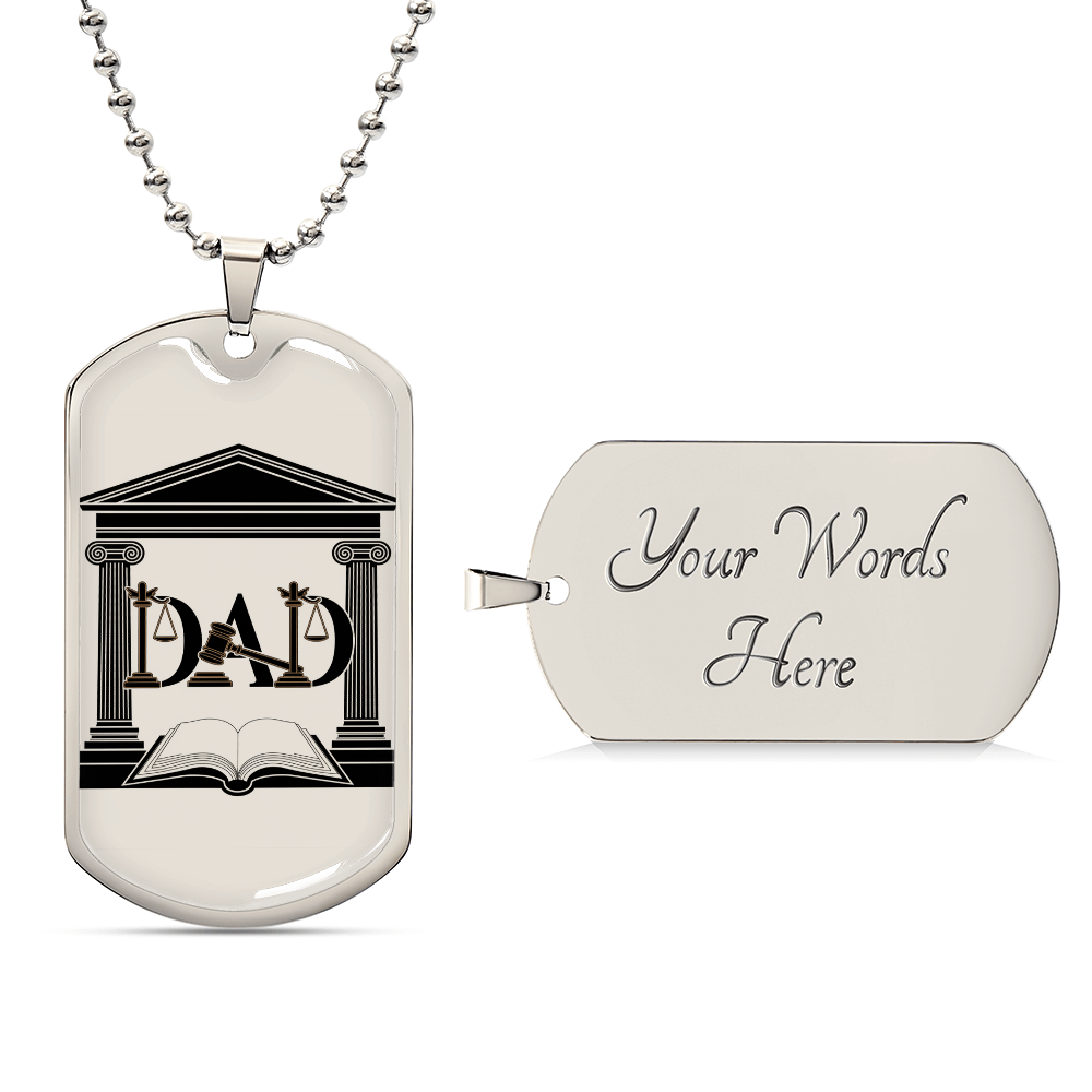 Father gift retirement personalized custom necklace fine jewelry