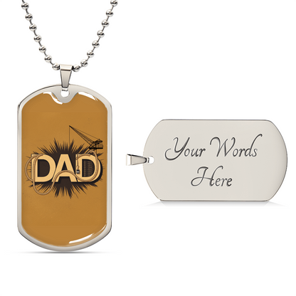 Dad gift retirement personalized coustum necklace