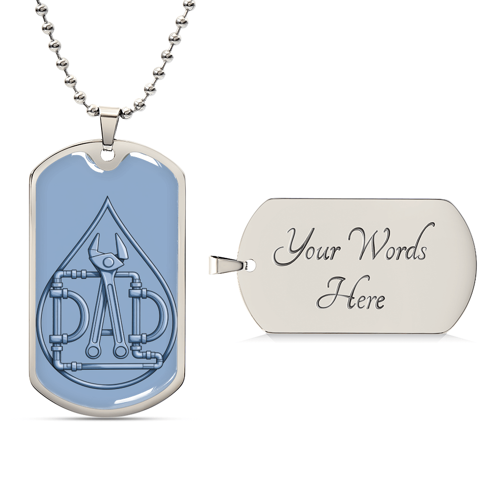 Father gift retirement personalized custom necklace fine jewelry