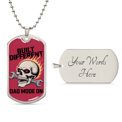 Father gift retirement personalized tag custom necklace fine jewelry