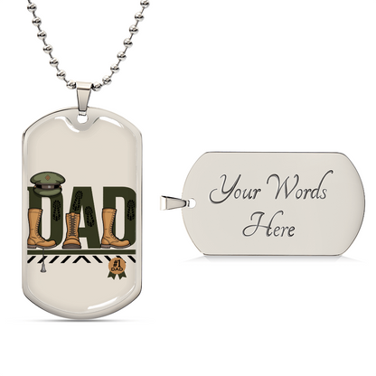 Father gift retirement personalized custom necklace fine jewelry