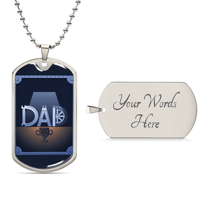 Father gift retirement custom personalized necklace fine jewelry