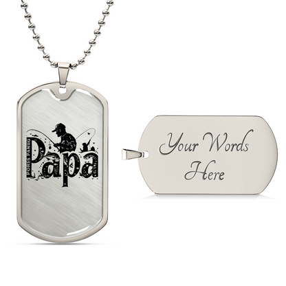 Gifts for Dad: Custom Engraved Men's Necklace