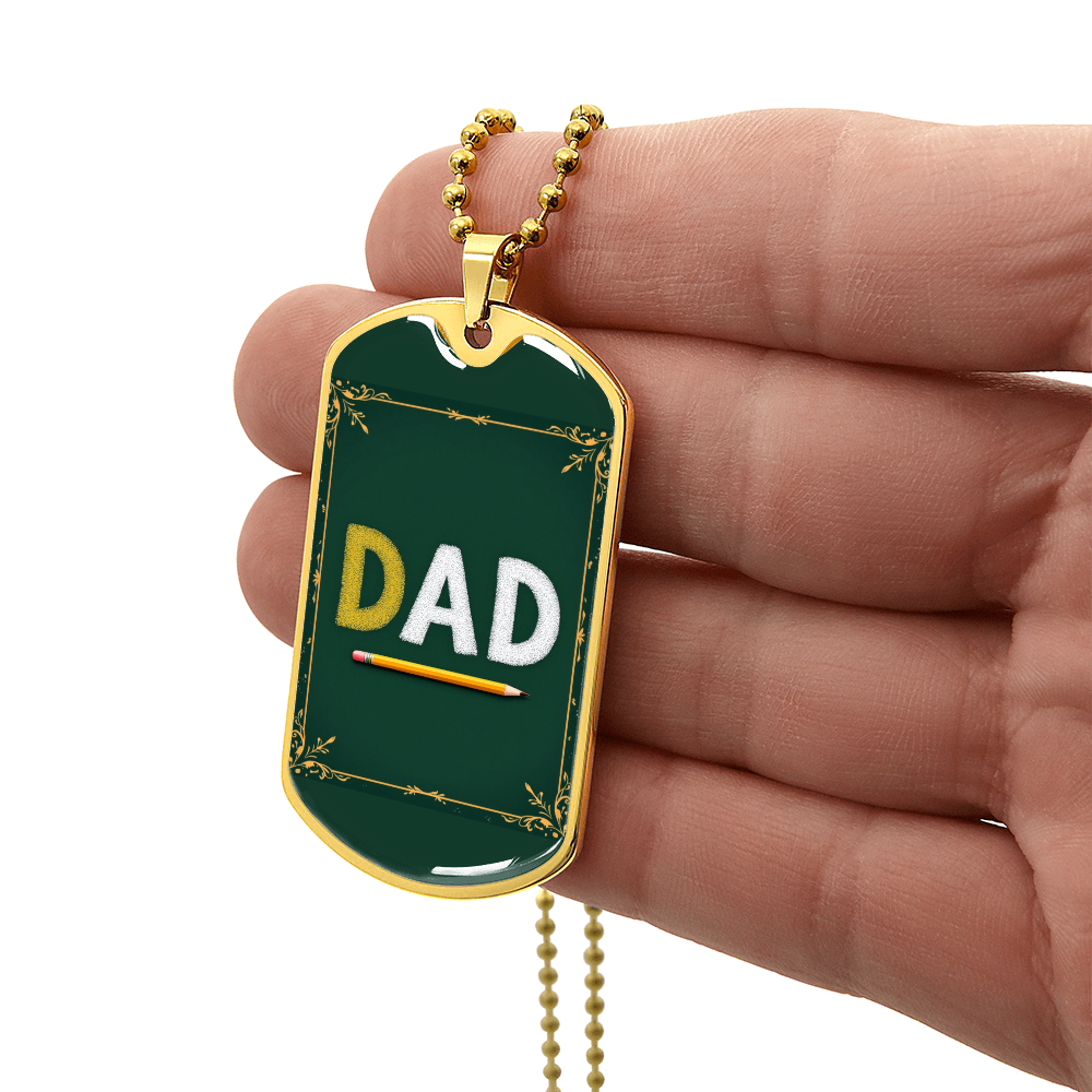 Father gift retirement personalized custom necklace fine jewelry
