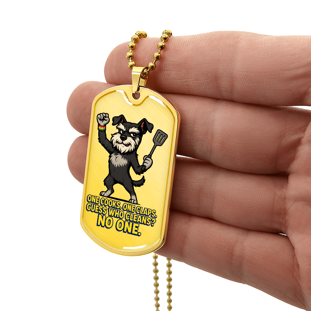 Pride Necklace Custom Name| Dog Tag Chain | Custom Dog Tag