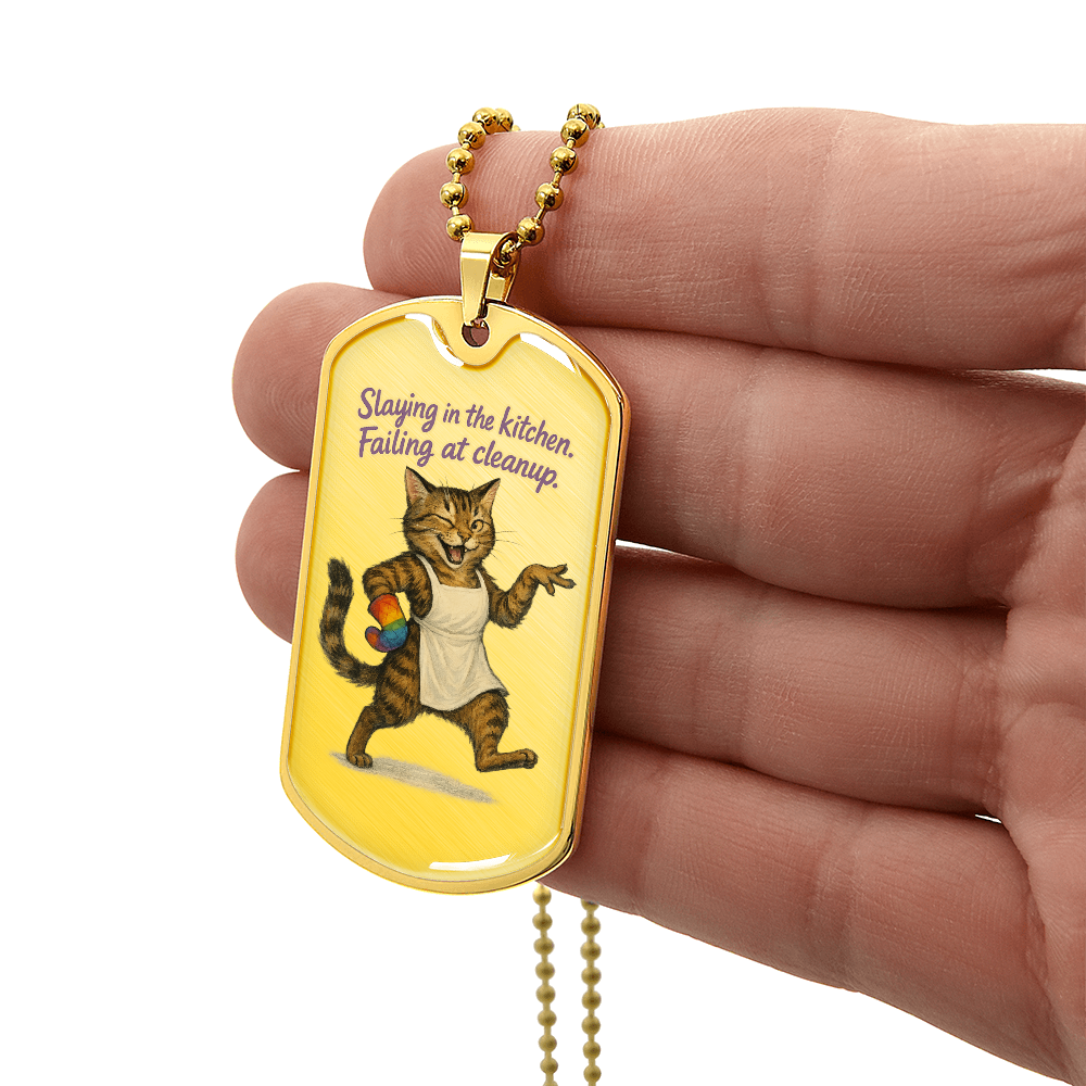 Pride Necklace Custom Name| Dog Tag Chain | Custom Dog Tag