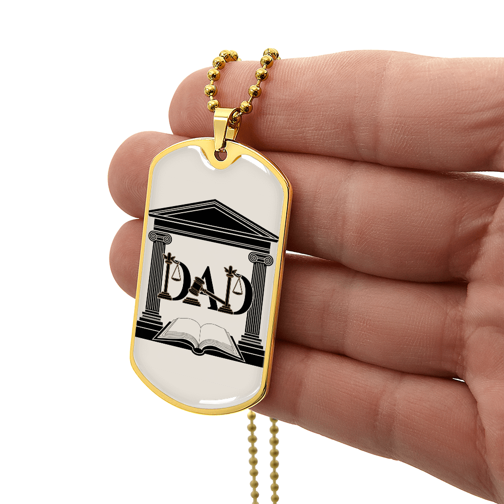 Father gift retirement personalized custom necklace fine jewelry