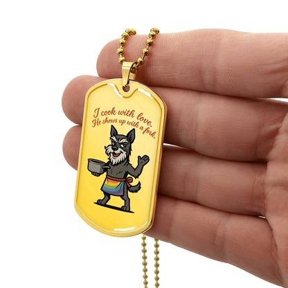 Pride Necklace Custom Name| Dog Tag Chain | Custom Dog Tag
