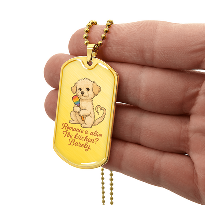 Pride Necklace Custom Name| Dog Tag Chain | Custom Dog Tag