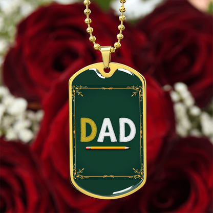 Father gift retirement personalized custom necklace fine jewelry