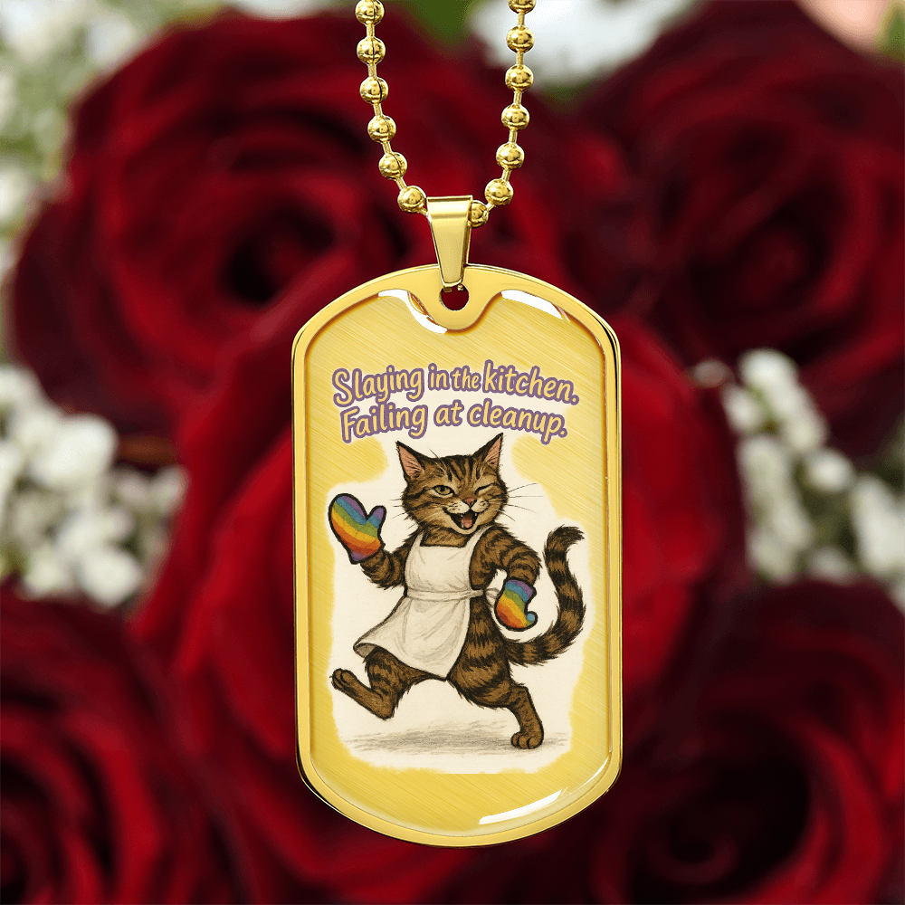 Pride Necklace Custom Name| Dog Tag Chain | Custom Dog Tag
