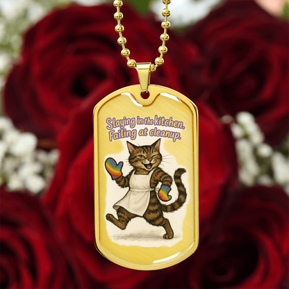 Pride Necklace Custom Name| Dog Tag Chain | Custom Dog Tag