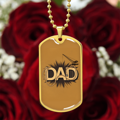 Dad gift retirement personalized coustum necklace