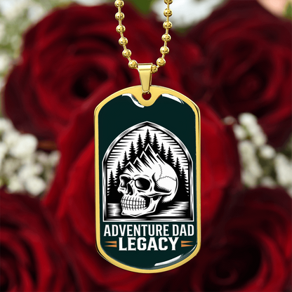 Father gift retirement personalized custom necklace tag