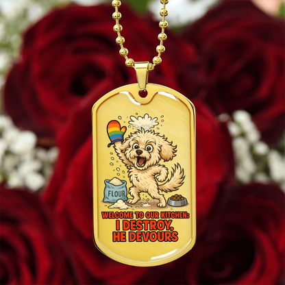 Pride Necklace Custom Name| Dog Tag Chain | Custom Dog Tag