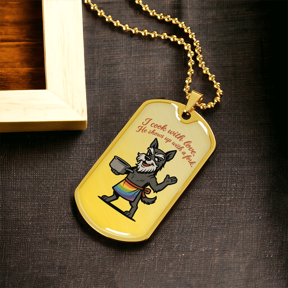 Pride Necklace Custom Name| Dog Tag Chain | Custom Dog Tag