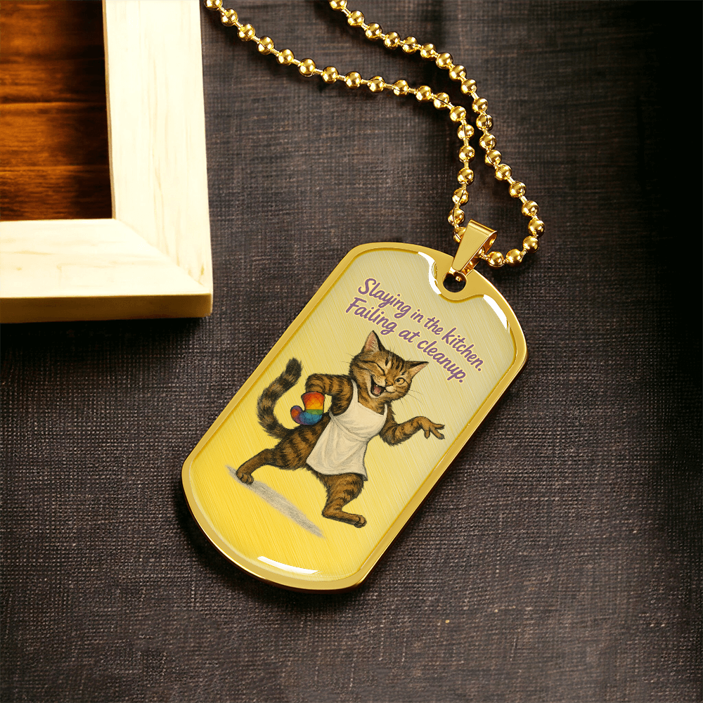 Pride Necklace Custom Name| Dog Tag Chain | Custom Dog Tag