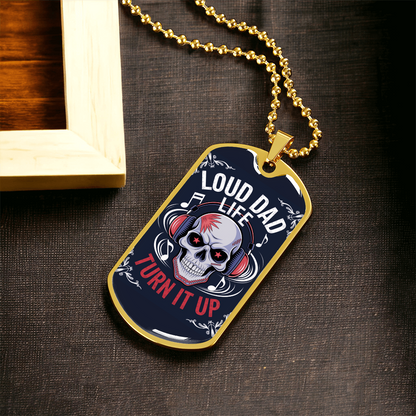 Father gift retirement custom tag necklace fine jewelry