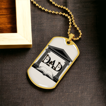 Father gift retirement personalized custom necklace fine jewelry
