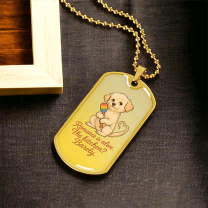 Pride Necklace Custom Name| Dog Tag Chain | Custom Dog Tag