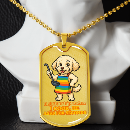 Pride Necklace Custom Name| Dog Tag Chain | Custom Dog Tag