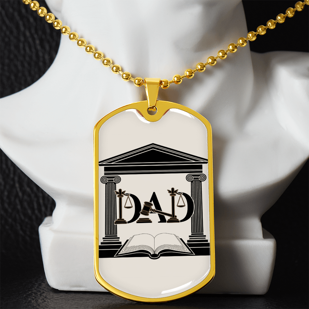 Father gift retirement personalized custom necklace fine jewelry
